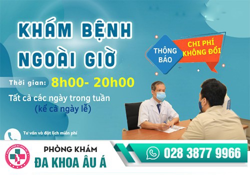phòng khám ngoại khoa nam có khám ngoài giờ