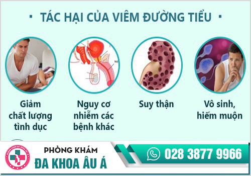 Tác hại viêm đường tiết niệu nam