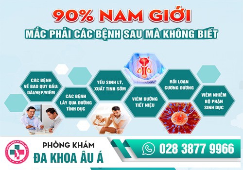 CÁC BỆNH VÙNG KÍN Ở NAM GIỚI THƯỜNG GẶP NHẤT