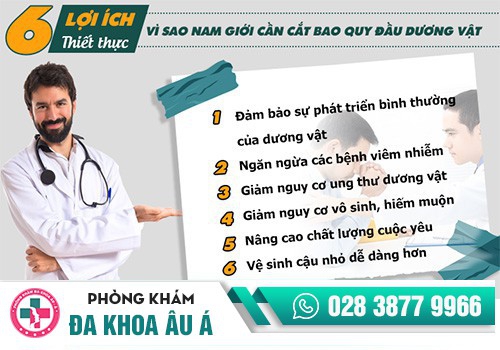 lợi ích của cắt bao quy đầu