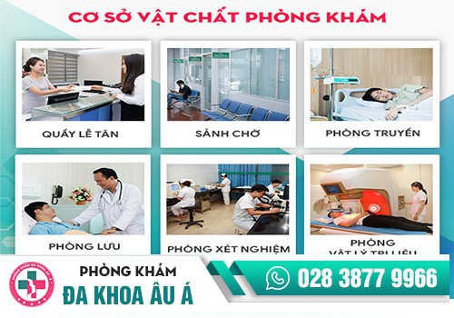 Hệ thống cơ sở vật chất khang trang, thiết bị máy móc y tế hiện đại